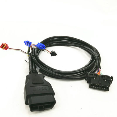Iatf16949 प्रमाणन के साथ मोटर वाहन पार्ट्स Obd2 कनेक्टर केबल काला रंग